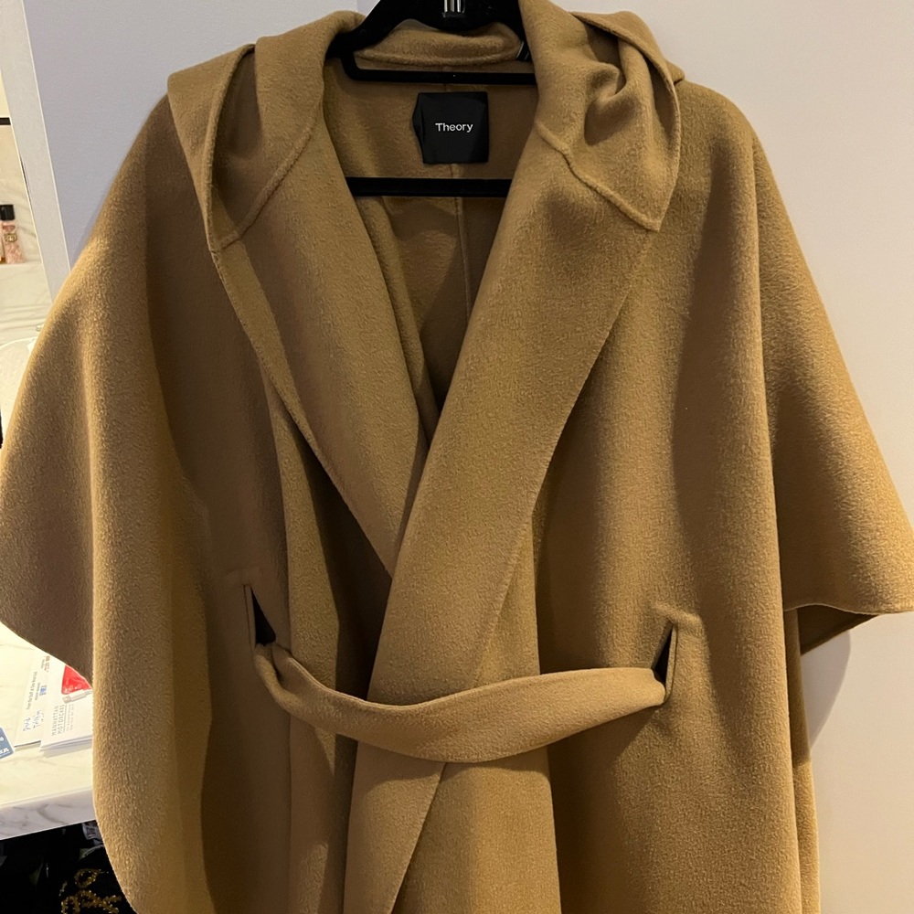 Theory belted poncho